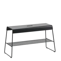 Online Zone Denmark A-Bench Outdoor Bænk med hylde Black