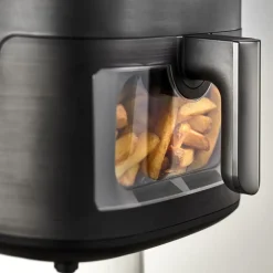 Clearance HOLM Airfryer med vindue 1650 watt Mat sort
