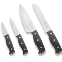 Discount Lion Sabatier International Austral Knivsæt 4 dele Stål/Sort