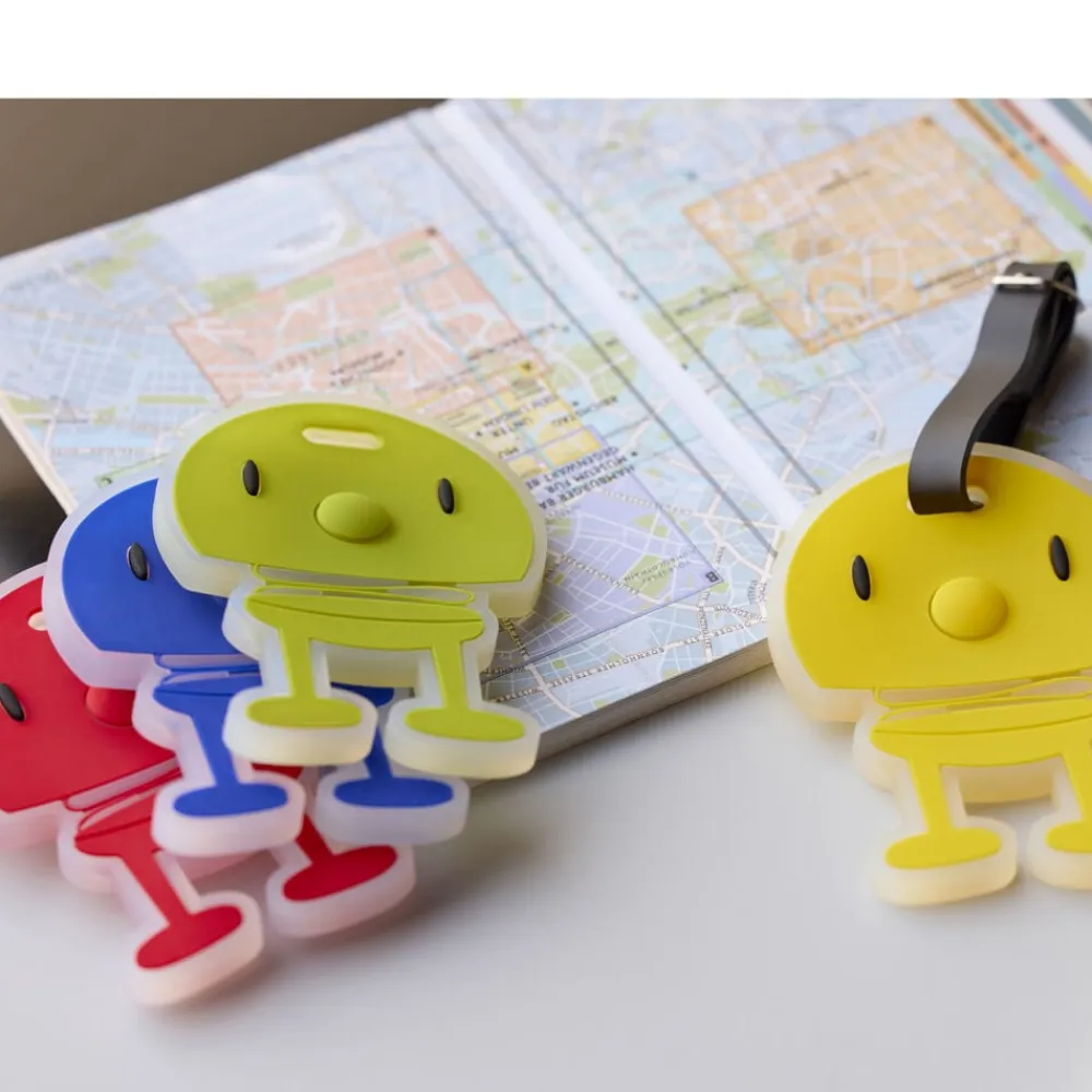 Hot Hoptimist Bag tag Blue