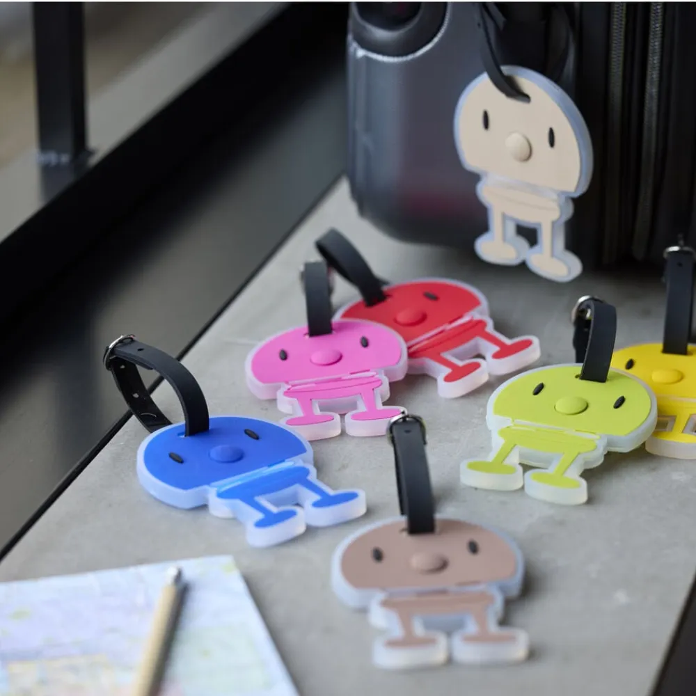 Best Hoptimist Bag tag Pink