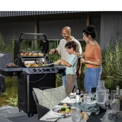 Rösle BlazeFlame Master 3 Gasgrill 24100 watt Sort