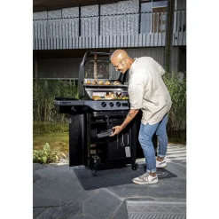 Rösle BlazeFlame Master 3 Gasgrill 24100 watt Sort