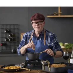 New HOLM Brasserie Kasserolle med glaslåg Sort