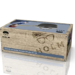 New HOLM Brasserie Kasserolle med glaslåg Sort