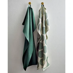 Outlet Södahl Bubbles Viskestykke 2 stk. Pine green