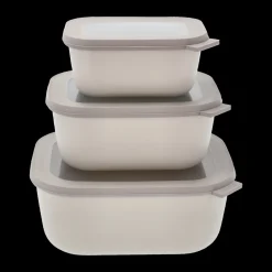 Discount Mepal Cirqula høj Rekt. skålesæt m.låg 3 stk. Nordic white