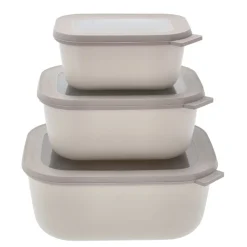 Discount Mepal Cirqula høj Rekt. skålesæt m.låg 3 stk. Nordic white