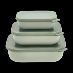 New Mepal Cirqula lav Rekt. skålesæt m.låg 3 stk. V&aelig;lg farve