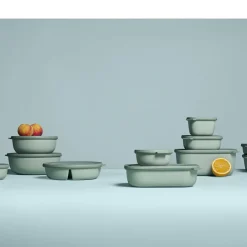Discount Mepal Cirqula lav Rekt. skålesæt m.låg 3 stk. Nordic sage