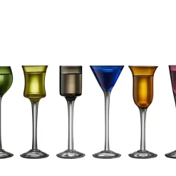 Online Lyngby Glas Classic Snapseglas 6 stk. Assorterede