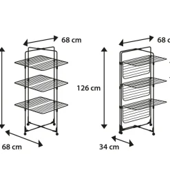 Online Leifheit Classic Tower 270 Tørrestativ Black