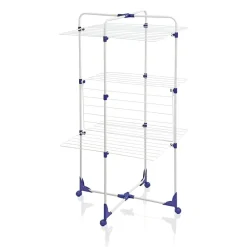 Outlet Leifheit Classic Tower 270 Tørrestativ Hvid/Blå