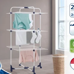 Outlet Leifheit Classic Tower 270 Tørrestativ Hvid/Blå