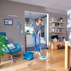 Clearance Leifheit Clean Twist Disc Ergo Mobile Gulvvaskersæt Gr&oslash;n