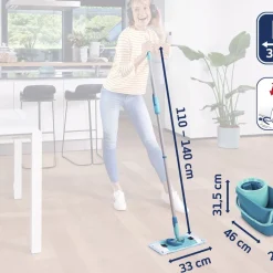 Sale Leifheit Clean Twist M Ergo Gulvvaskersæt Gr&oslash;n