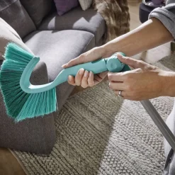 Leifheit Click Teleskopstang med drejeled Hvid/Turkis