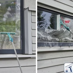 Clearance Leifheit Click Vinduesvasker 4in1 teleskop Gr&oslash;n