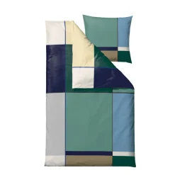 Clearance Södahl Colour Block Sengetøj Sea Green