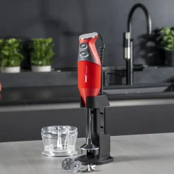 Best Bamix Deluxe D Stavblender 200 watt R&oslash;d