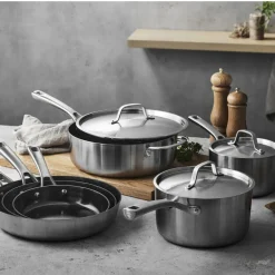 Outlet Pillivuyt Gourmet Divette Sauterpande keramisk non-stick Silver metallic