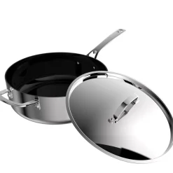 Outlet Pillivuyt Gourmet Divette Sauterpande keramisk non-stick Silver metallic
