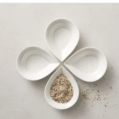 Clearance Blomsterbergs Dråbeskål 4 stk. Hvid