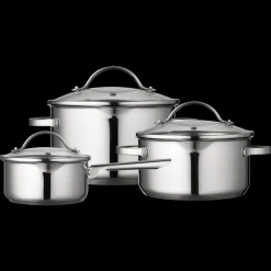 New Funktion Endurance Grydesæt m/låg 6 dele Blankt stål