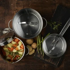 New Funktion Endurance Grydesæt m/låg 6 dele Blankt stål