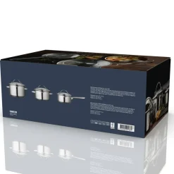 New Funktion Endurance Grydesæt m/låg 6 dele Blankt stål