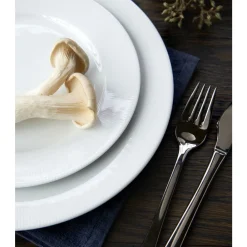 Hot Pillivuyt Eventail Tallerken flad med fane Hvid