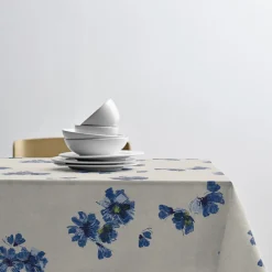 Online Södahl Flora Akryldug m. antislip Blue