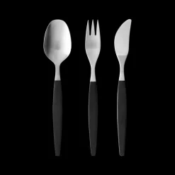 Clearance Gense Focus de Luxe Bestiksæt 12 dele Sort/Mat stål