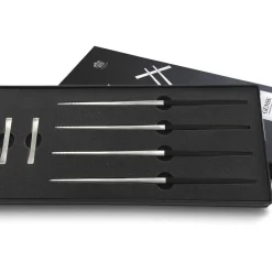 Hot Gense Focus de Luxe Spisepinde-sæt 6 dele Sort/Mat stål