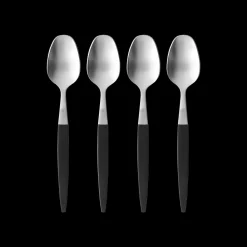 Outlet Gense Focus de Luxe Teske 4 stk. Sort/Mat stål