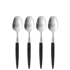 Outlet Gense Focus de Luxe Teske 4 stk. Sort/Mat stål