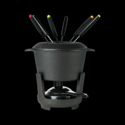 Outlet Funktion Fonduesæt med gafler Sort støbejern