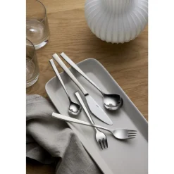 New Gense Fuga Bestiksæt 60 dele Mat/Blankt stål
