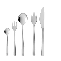 New Gense Fuga Bestiksæt 60 dele Mat/Blankt stål