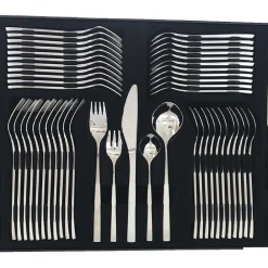 New Gense Fuga Bestiksæt 60 dele Mat/Blankt stål