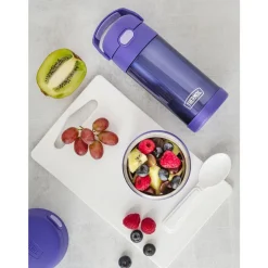 Sale Thermos Funtainer Drikkeflaske m. sugerør Violet