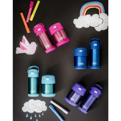 Sale Thermos Funtainer Drikkeflaske m. sugerør Violet
