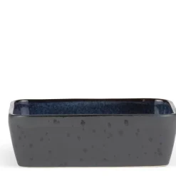 Outlet BITZ Gastro Fad rektangulært Sort/M&oslash;rkeblå