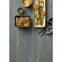 Outlet BITZ Gastro Fad rektangulært Sort/Gr&oslash;n