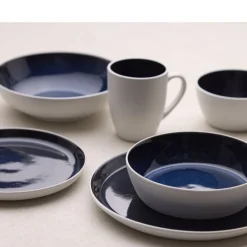 Outlet BITZ Gastro Krus Hvid/M&oslash;rkeblå