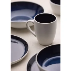 Outlet BITZ Gastro Krus Hvid/M&oslash;rkeblå