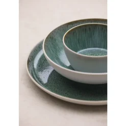 BITZ Gastro Skål Hvid/Gr&oslash;n