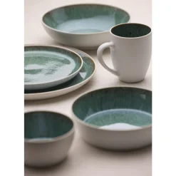 Outlet BITZ Gastro Suppeskål Hvid/Gr&oslash;n