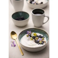 Outlet BITZ Gastro Suppeskål Hvid/Gr&oslash;n