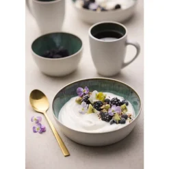 Outlet BITZ Gastro Suppeskål Hvid/Gr&oslash;n